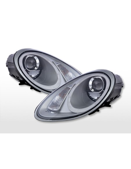 Faro Daylight LED DRL look Porsche Boxster (987) 04-08 argento