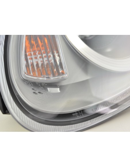 Set di fari Xenon Daylight LED DRL look Porsche Boxster (987) 04-08 argento