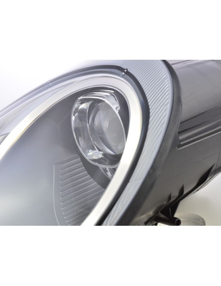 Set di fari Xenon Daylight LED DRL look Porsche Boxster (987) 04-08 argento