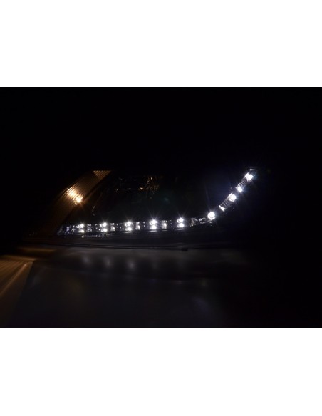 Faro Daylight LED DRL look Renault Laguna (tipo G) 01-05 nero