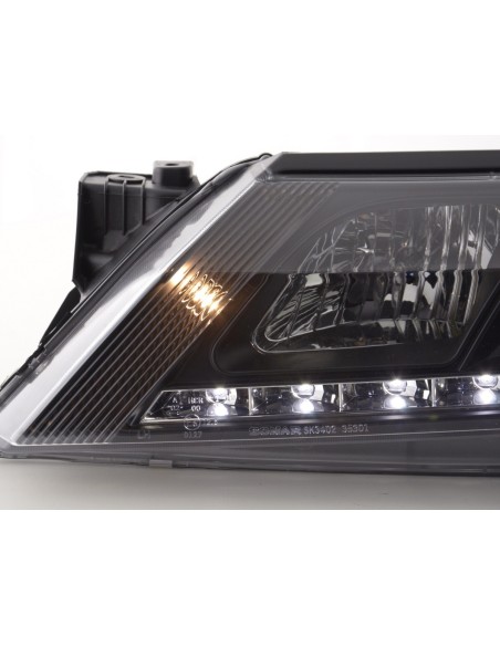 Faro Daylight LED DRL look Renault Laguna (tipo G) 01-05 nero