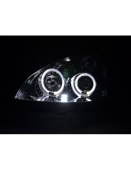 Set faro Renault Clio 2 3/4/5 porte 01-04 cromato