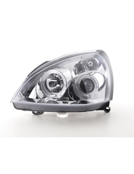 Set faro Renault Clio 2 3/4/5 porte 01-04 cromato