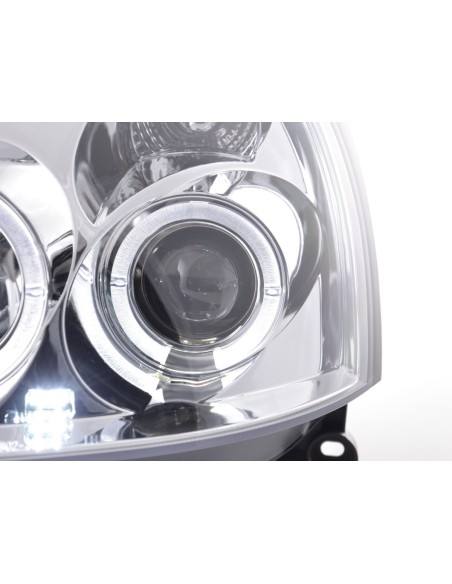 Set faro Renault Clio 2 3/4/5 porte 01-04 cromato