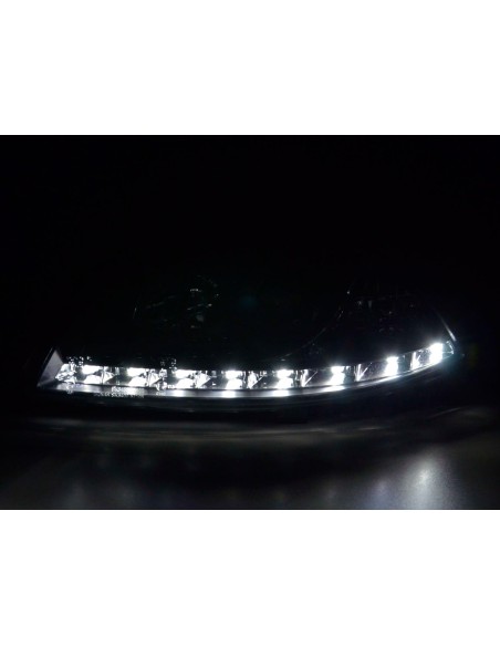 Faro diurno Luci di marcia diurna a LED Seat Ibiza 3 6L 02-08 nero