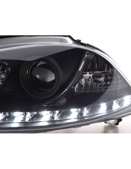 Faro diurno Luci di marcia diurna a LED Seat Ibiza 3 6L 02-08 nero