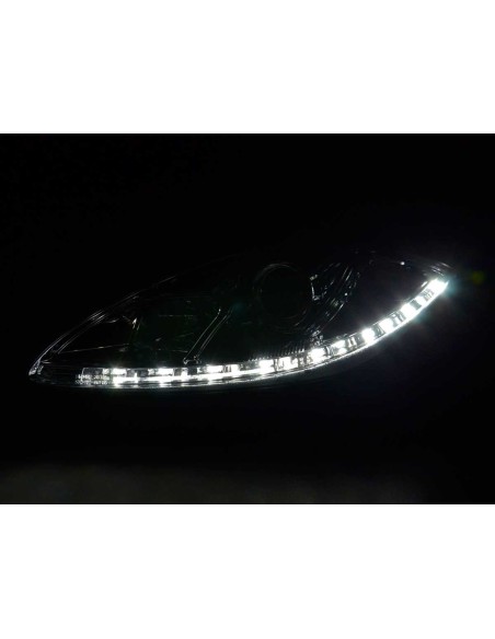 Fari diurni Luci di marcia diurna a LED Seat Leon 1P 09- cromato