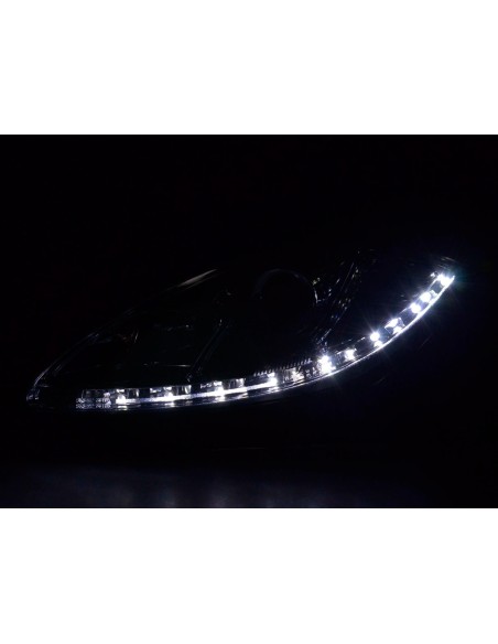 Faro Daylight LED DRL look Seat Leon 1P 09- cromato
