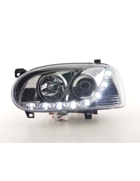 Faro diurno Luci di marcia diurna a LED VW Golf 3 91-97 cromate