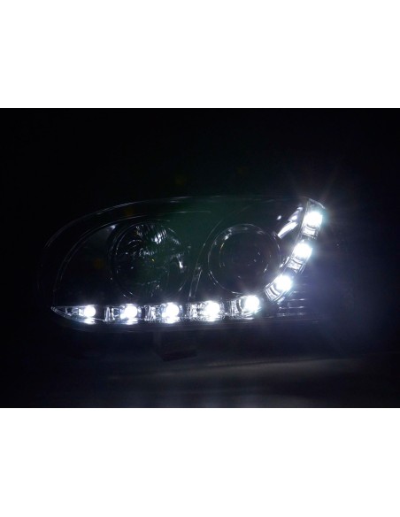 Faro diurno Luci di marcia diurna a LED VW Golf 3 91-97 cromate