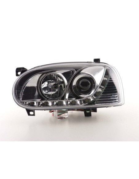 Faro diurno Luci di marcia diurna a LED VW Golf 3 91-97 cromate