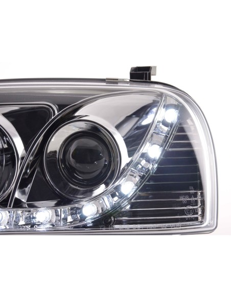 Faro diurno Luci di marcia diurna a LED VW Golf 3 91-97 cromate