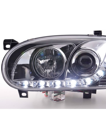 Faro diurno Luci di marcia diurna a LED VW Golf 3 91-97 cromate