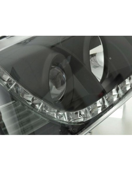 Faro diurno Luci di marcia diurna a LED VW Golf 3 91-97 nero