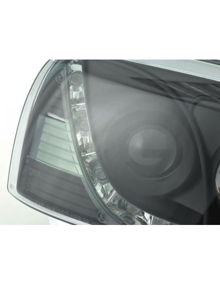 Faro diurno Luci di marcia diurna a LED VW Golf 3 91-97 nero