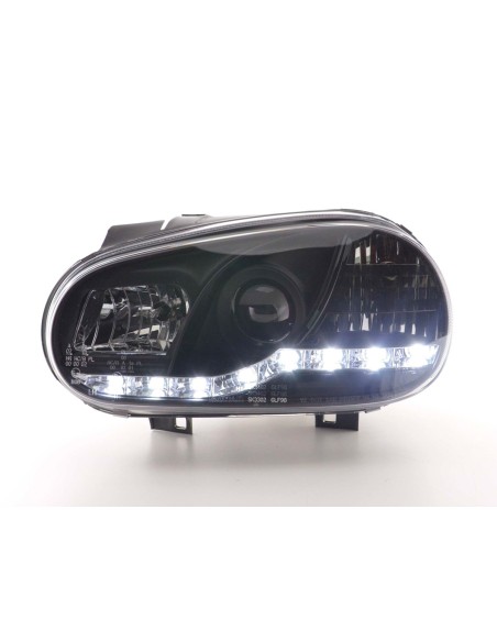 Faro diurno Luci di marcia diurna a LED VW Golf 4 97-03 nero