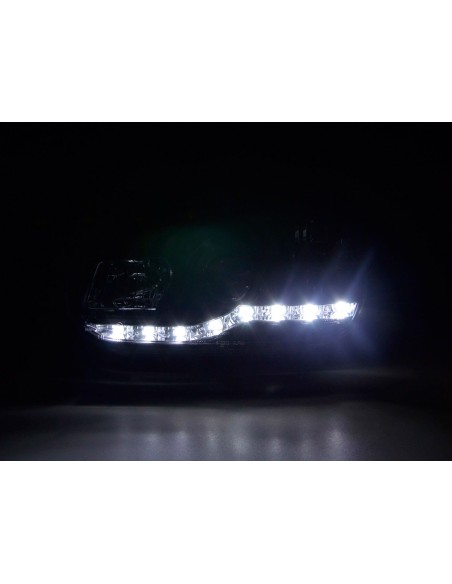 Faro diurno Luci di marcia diurna a LED VW Golf 4 97-03 nero