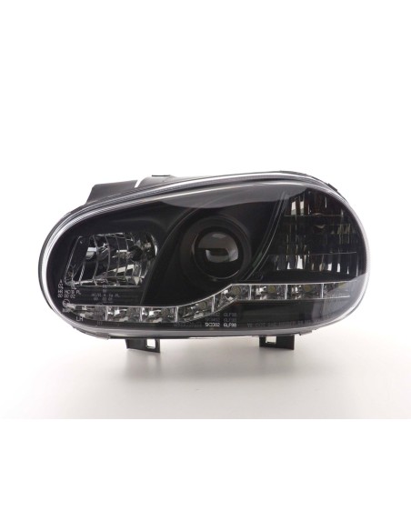 Faro diurno Luci di marcia diurna a LED VW Golf 4 97-03 nero
