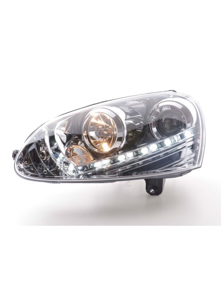 Faro diurno Luci di marcia diurna a LED VW Golf 5 03-08 cromate