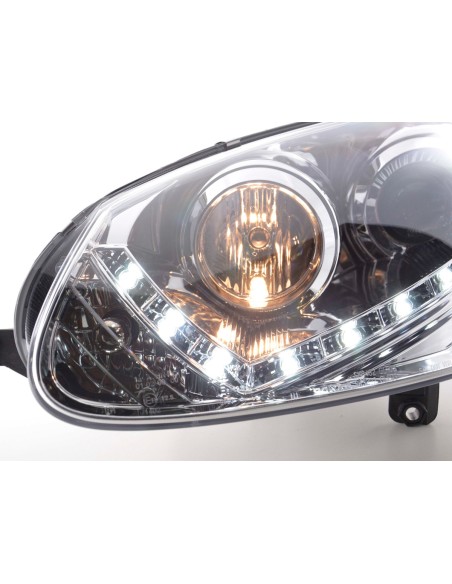 Faro diurno Luci di marcia diurna a LED VW Golf 5 03-08 cromate