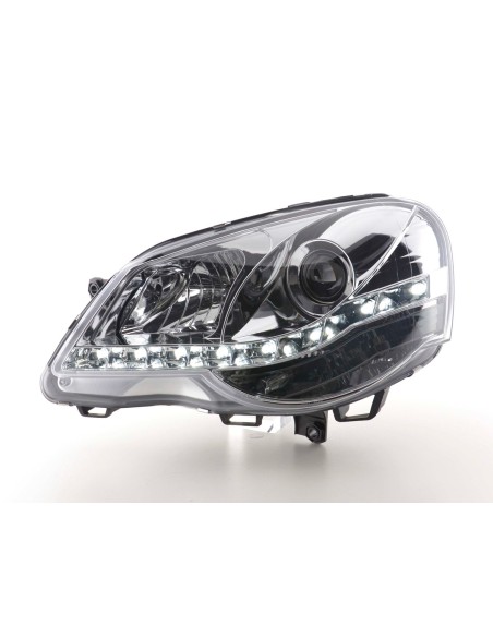 Faro diurno Luci di marcia diurna a LED VW Polo 4 9N3 cromate