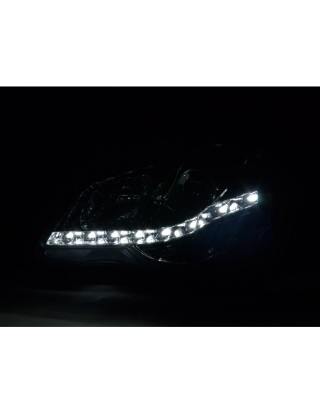 Faro diurno Luci di marcia diurna a LED VW Polo 4 9N3 cromate
