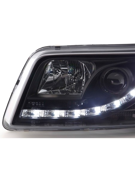 Fari Daylight Luci di marcia diurna a LED VW Bus T5 03-09 nero