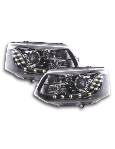 Set fari Daylight Luci di marcia diurna a LED VW Bus T5 dal 2010 nere