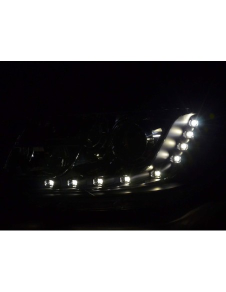 Set fari Daylight Luci di marcia diurna a LED VW Bus T5 dal 2010 nere