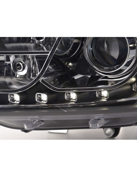 Set fari Daylight Luci di marcia diurna a LED VW Bus T5 dal 2010 nere