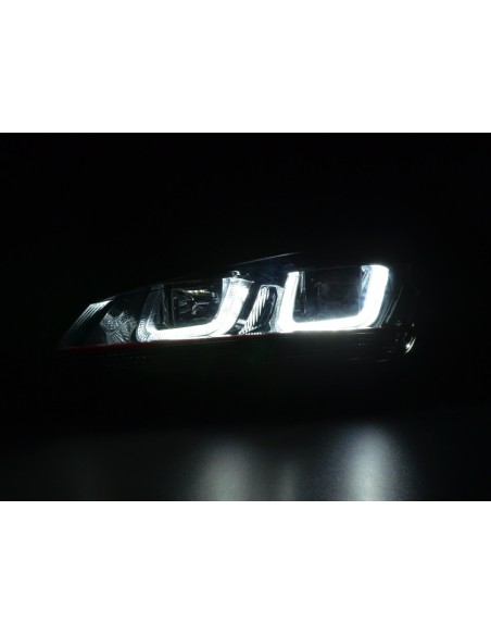 Faro diurno Luci di marcia diurna a LED VW Golf 7 dal 2012 nero / rosso
