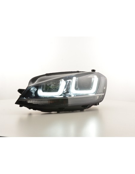 Faro diurno Luci di marcia diurna a LED VW Golf 7 dal 2012 nero / cromato