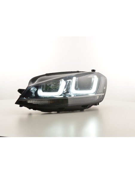 Faro diurno Luci di marcia diurna a LED VW Golf 7 dal 2012 nero / cromato