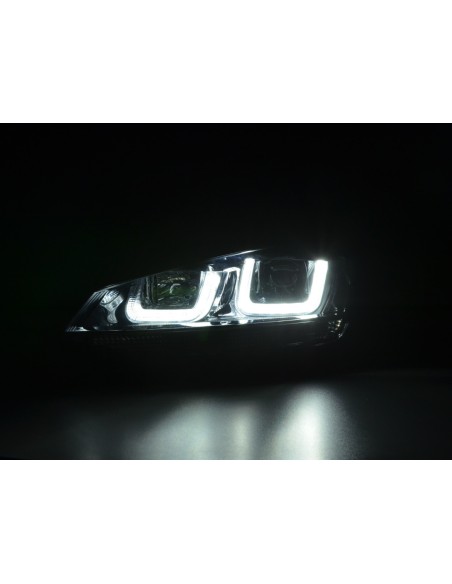 Faro diurno Luci di marcia diurna a LED VW Golf 7 dal 2012 nero / cromato
