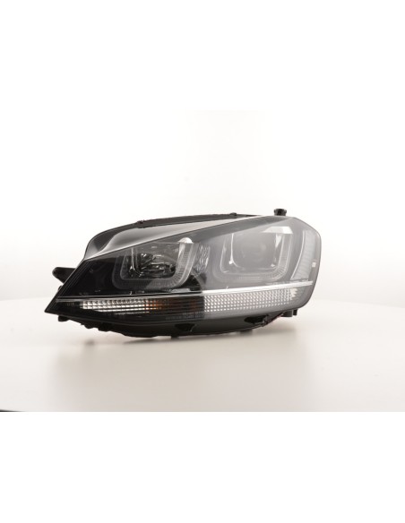 Faro diurno Luci di marcia diurna a LED VW Golf 7 dal 2012 nero / cromato