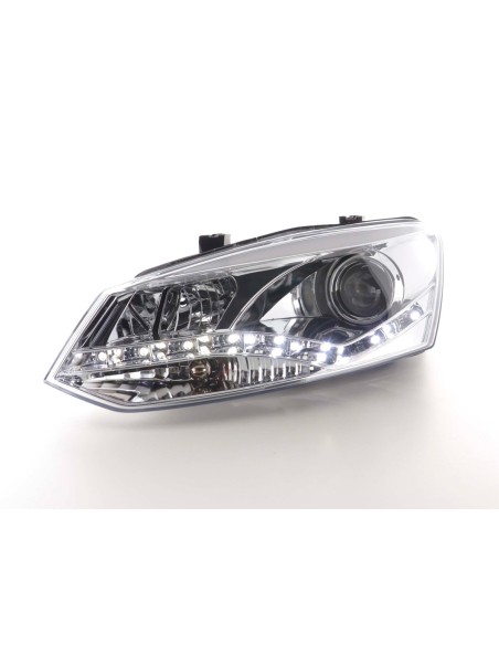 Faro Daylight LED DRL look VW Polo tipo 6R 2010- cromato