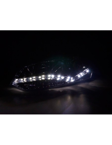 Faro Daylight LED DRL look VW Polo tipo 6R 2010- cromato