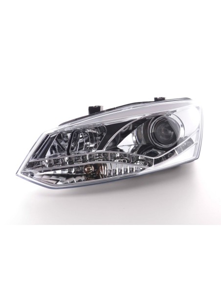 Faro Daylight LED DRL look VW Polo tipo 6R 2010- cromato