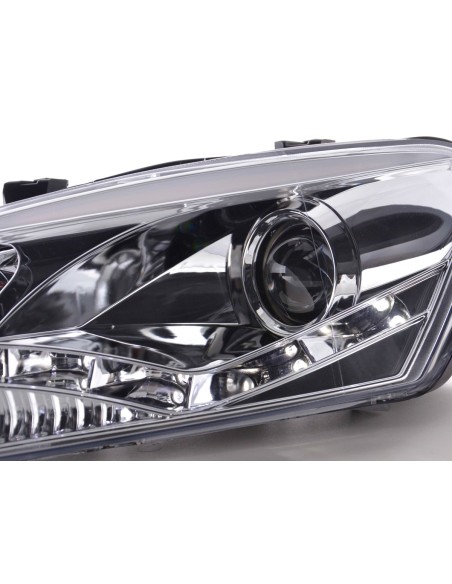Faro Daylight LED DRL look VW Polo tipo 6R 2010- cromato
