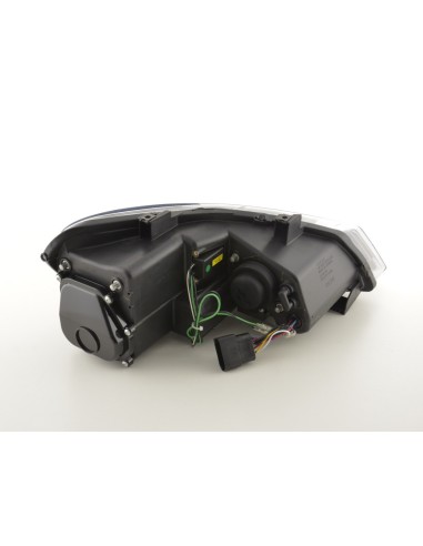Faro Daylight LED DRL look VW Polo tipo 6R 2010- nero