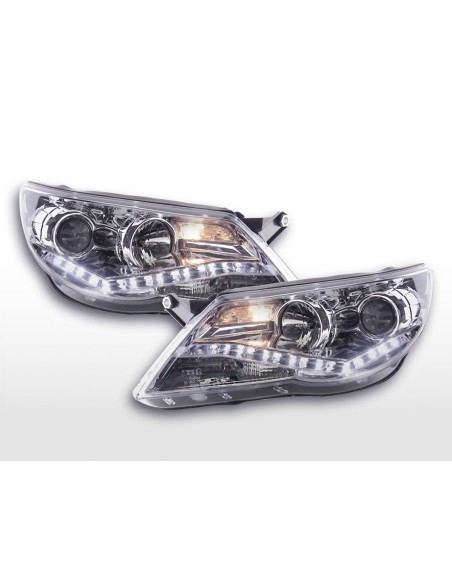 Faro Daylight LED DRL look VW Tiguan 07-11 cromato