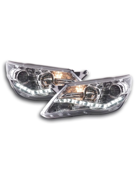Faro Daylight LED DRL look VW Tiguan 07-11 cromato