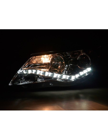 Faro Daylight LED DRL look VW Tiguan 07-11 cromato