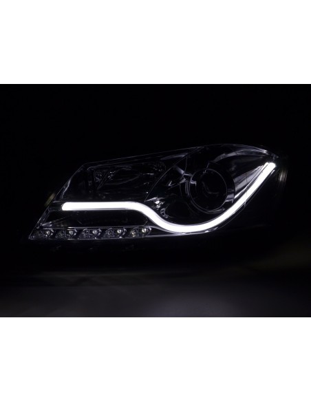 Faro Daylight LED DRL look VW Passat B7 3C 10- cromato