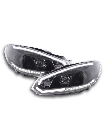 Faro diurno Luci di marcia diurna a LED VW Golf 6 08-12 nero