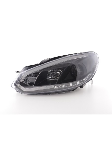 Faro diurno Luci di marcia diurna a LED VW Golf 6 08-12 nero