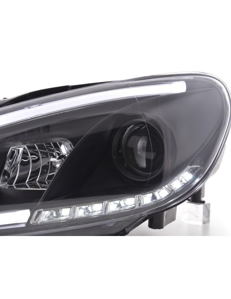 Faro diurno Luci di marcia diurna a LED VW Golf 6 08-12 nero