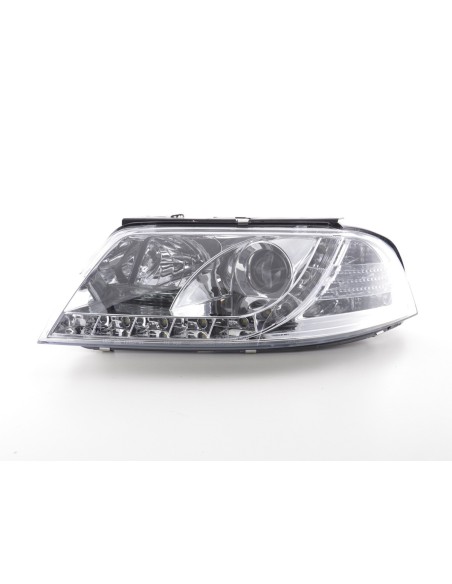 Faro Daylight LED DRL look VW Passat tipo 3BG 00-05 cromato per guida a destra