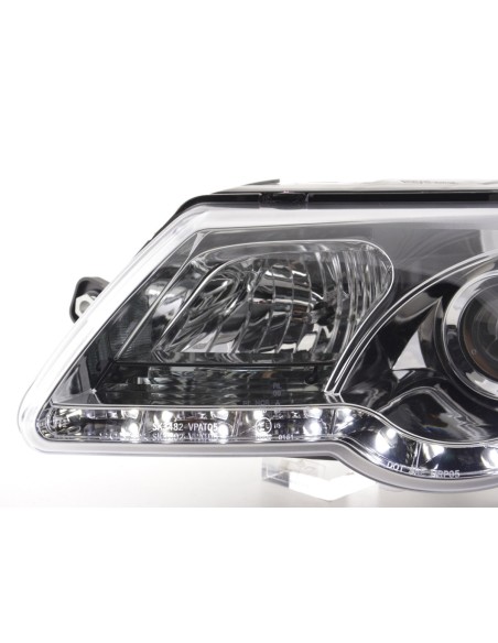 Faro Daylight LED DRL look VW Passat tipo 3C 05- cromato per guida a destra