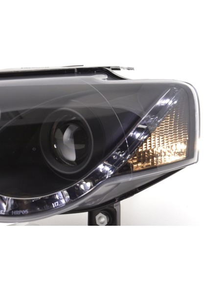 Faro Daylight LED DRL look VW Passat tipo 3C 05- nero per guida a destra